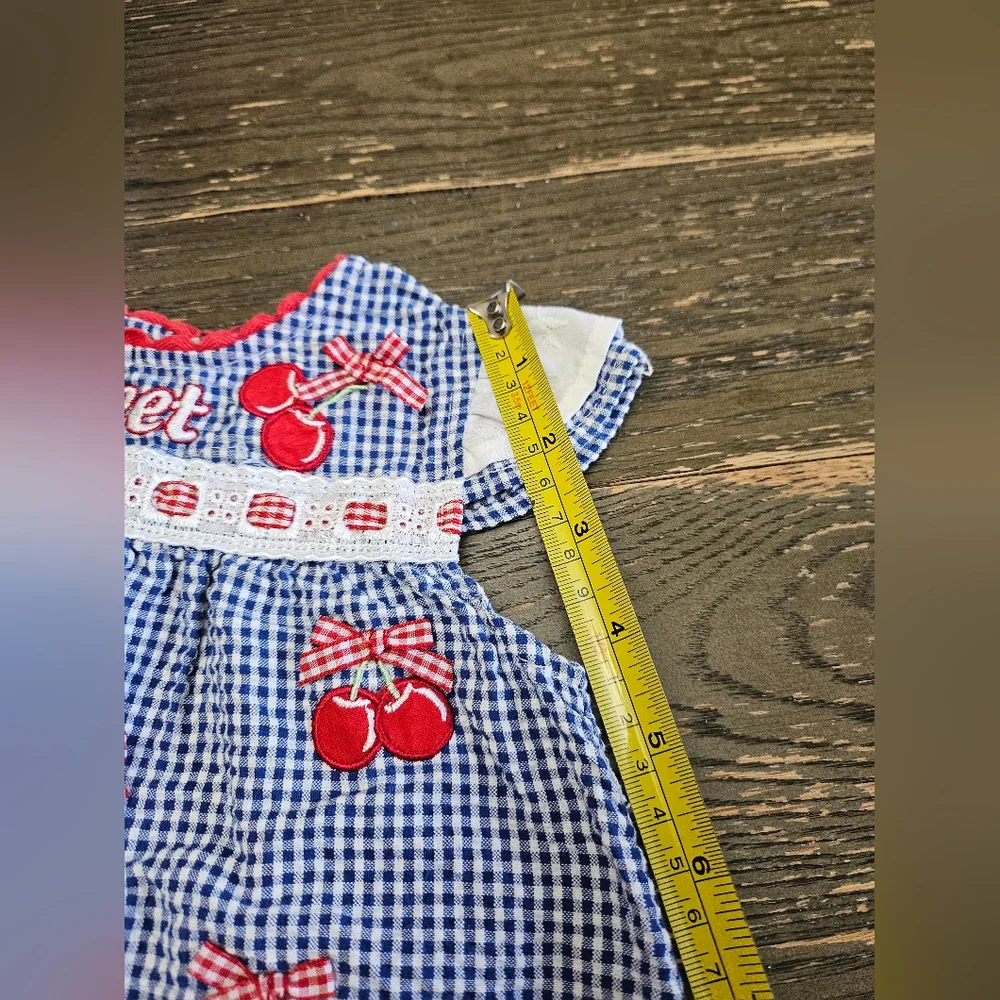 Cradle Togs Baby Dress 3/6 Months Sweet Cherry